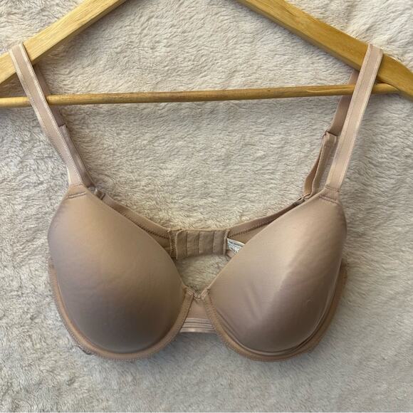 Wacoal Underwire T-Shirt Bra sz 32DD Beige Smooth Bra Wacoal 853340 - Picture 5 of 9